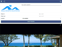 Tablet Screenshot of mauisportsvacations.com